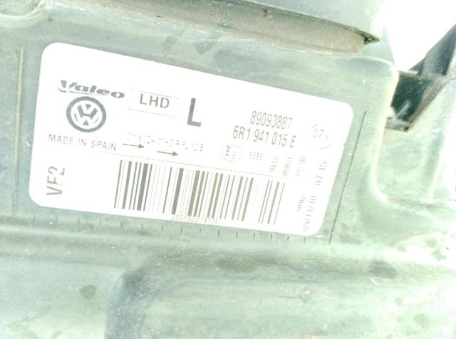 Faro izquierdo Volkswagen Polo 5 6R1, 6C1