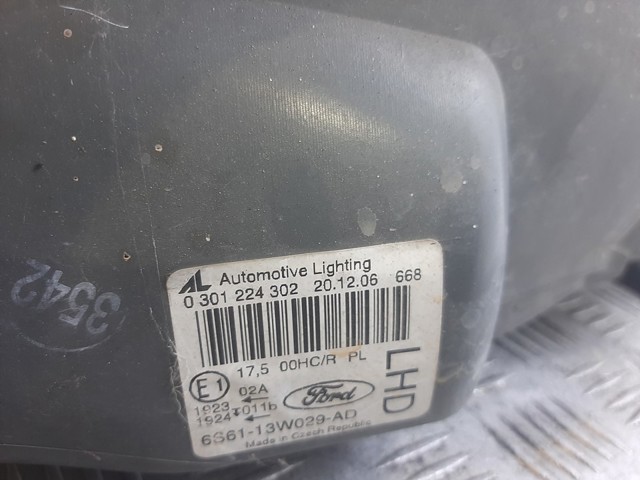 6S6113W029AD FORD Faro derecho  en stock Córdoba