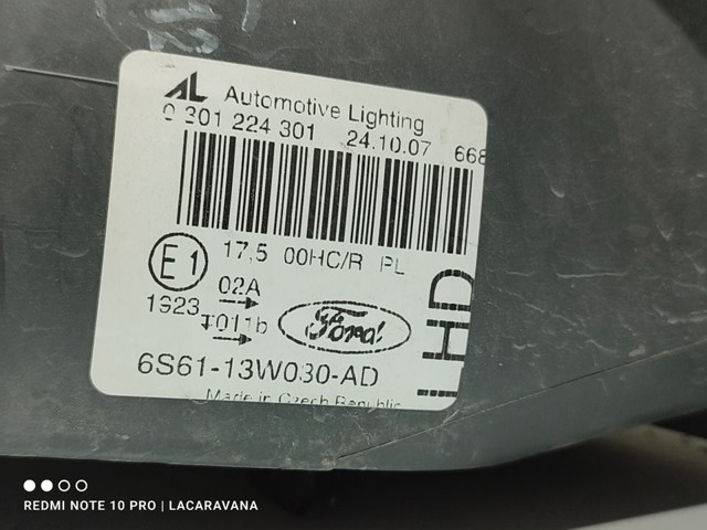 FORD 6S6113W030AD Faro izquierdo  en stock Terrassa