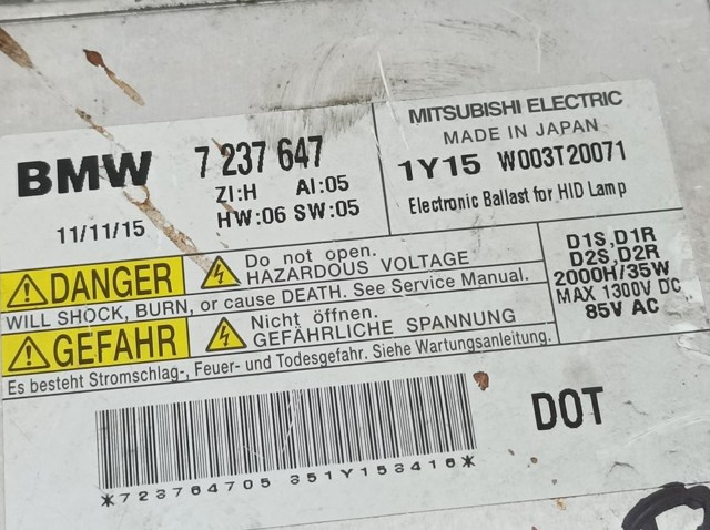 7237647 Unidad de control de xenón  disponible Málaga
