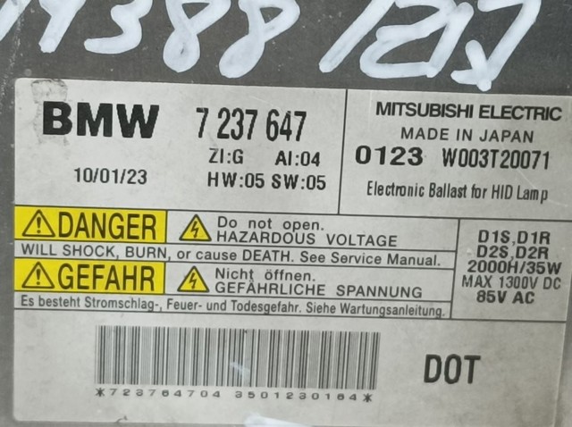 7237647 BMW Unidad de control de xenón comprar Alcalá