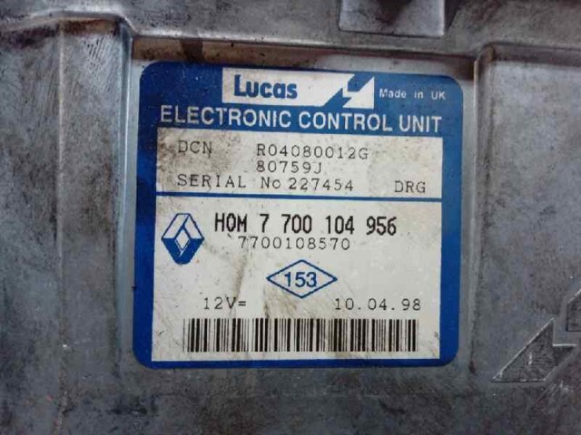 7700104956 Unidad de control del motor (ECU)  comprar en Zaragoza