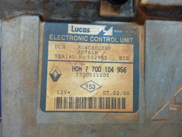 7700104956 RENAULT ECU comprar Madrid