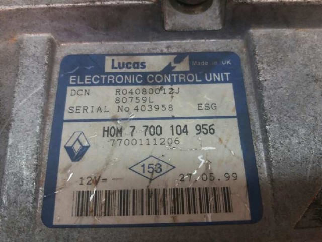 7700111206 RENAULT Unidad de control del motor (ECU)  disponible Alicante