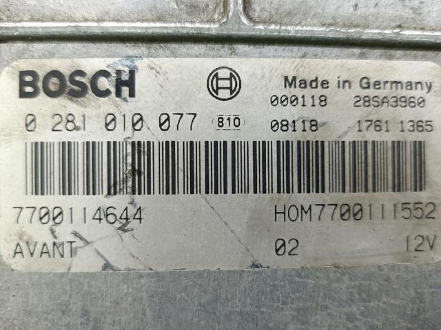RENAULT 7700114644  en stock Valencia