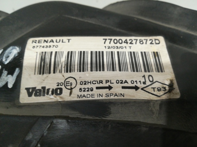 RENAULT 7700427872D Faro izquierdo comprar Tarragona