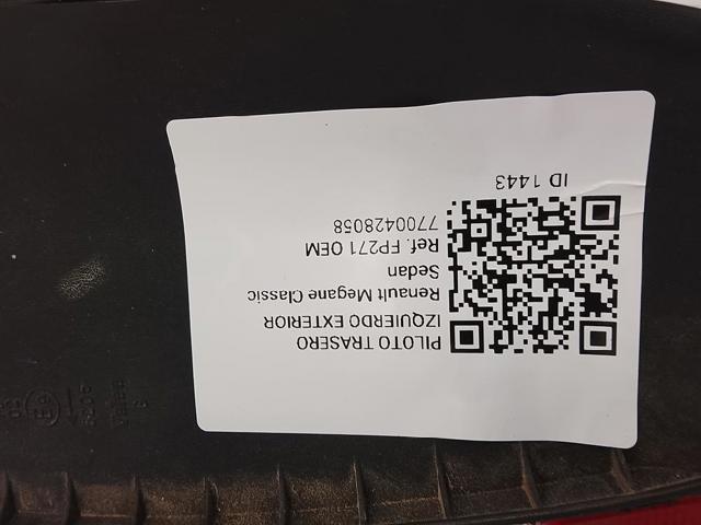 7700428058 RENAULT Piloto trasero exterior izquierdo  comprar en Jaén