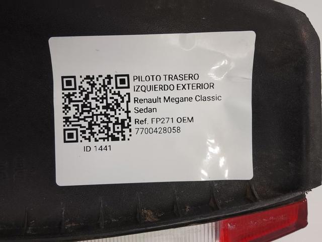 RENAULT 7700428058 Piloto trasero exterior izquierdo comprar Tarragona