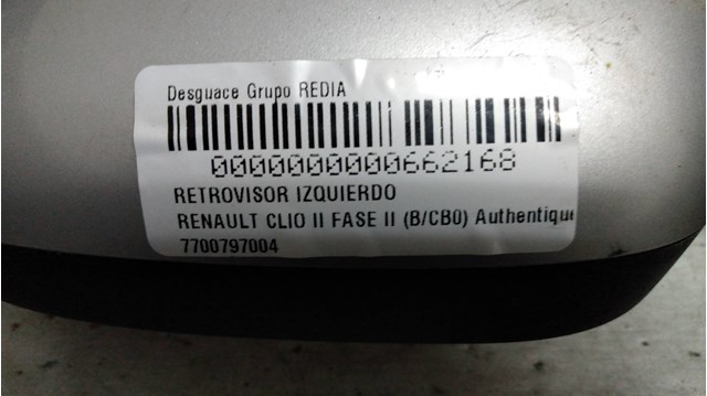 7700797004 RENAULT Espejo de retrovisor izquierdo comprar Bilbao