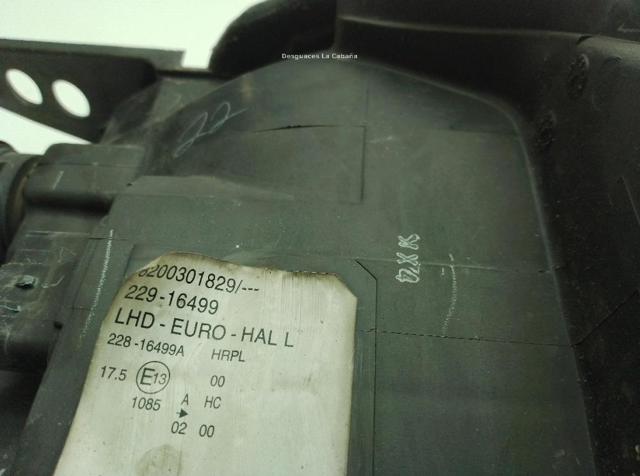 RENAULT 7701058174 Faro izquierdo  en stock Salamanca