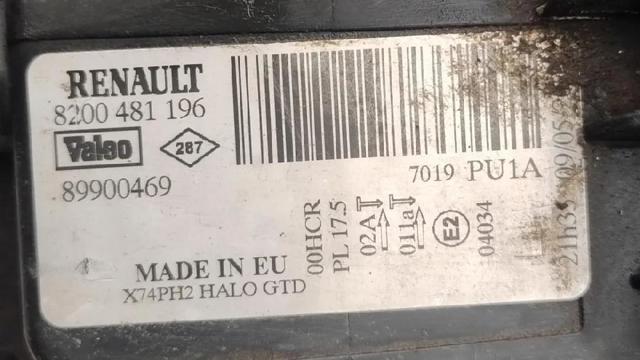 7701061669 RENAULT Faro izquierdo  en stock Gandía