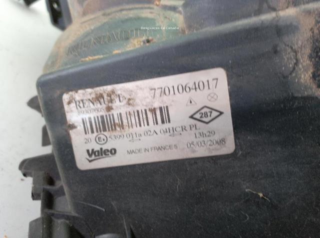 RENAULT 7701064017 Faro derecho  comprar en Albacete