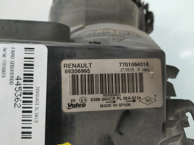 7701064018 Faro izquierdo comprar Sevilla