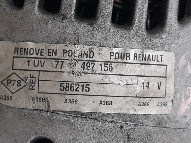 RENAULT 7711497156 Alternador  en stock Salamanca