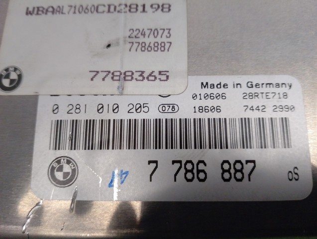BMW 7786887 Unidad de control del motor (ECU)  comprar en Ponferrada