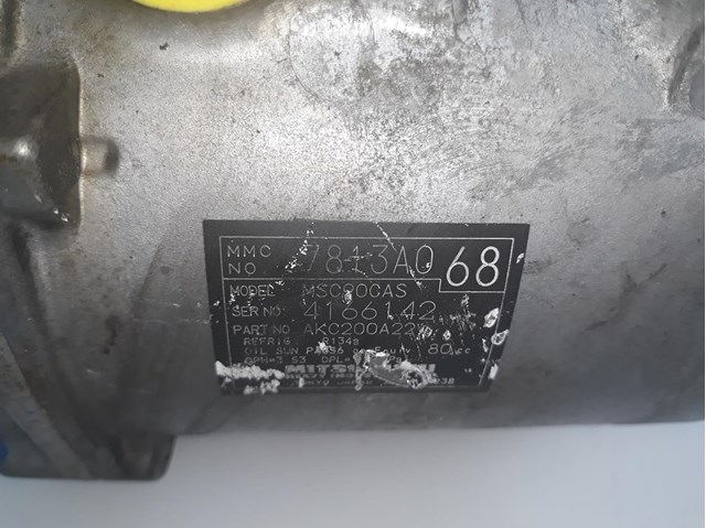 Compresor aire acondicionado para mitsubishi outlander ii 2.0 di-d bsy 7813A068
