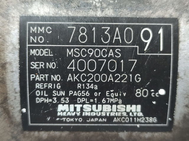 PEUGEOT 7813A091 Compresor de aire acondicionado comprar Barcelona