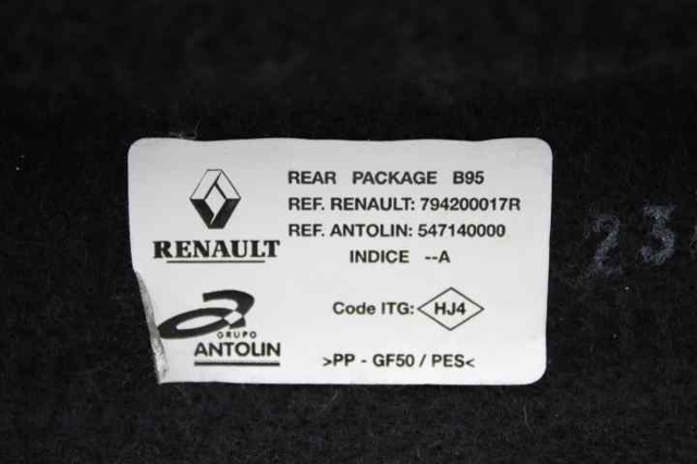 RENAULT 794200017R Bandeja trasera  comprar en Murcia