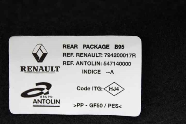 RENAULT 794200017R Bandeja trasera  disponible Valladolid
