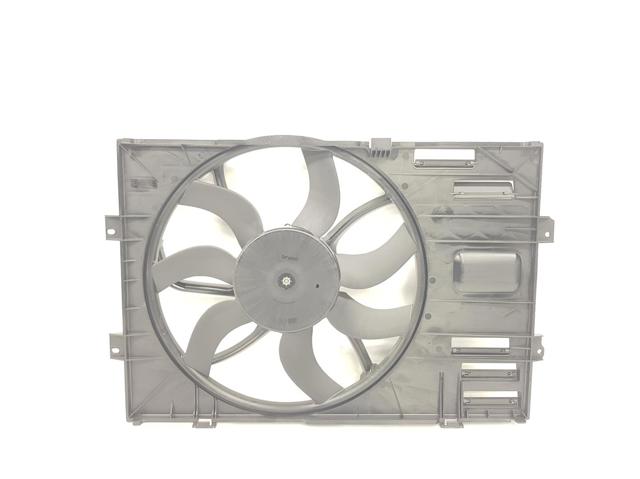 Difusor de radiador, ventilador de refrigeración, condensador del aire acondicionado, completo con motor y rodete 7E0121205H VAG