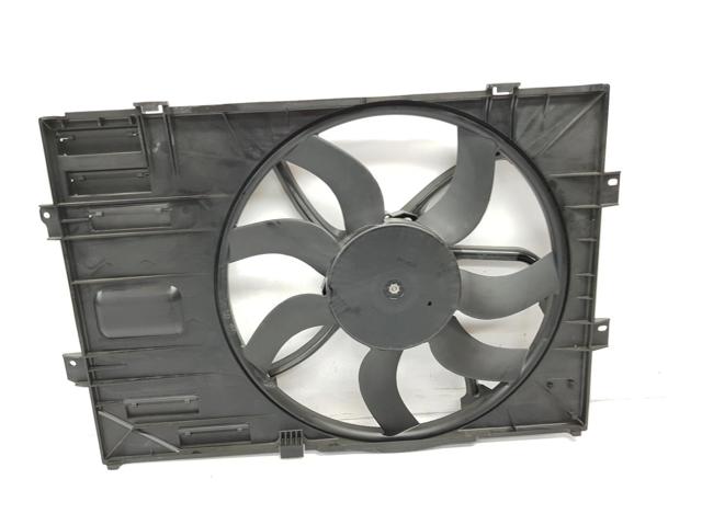 Difusor de radiador, ventilador de refrigeración, condensador del aire acondicionado, completo con motor y rodete 7E0121205H VAG