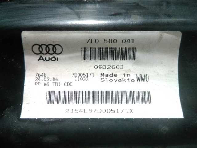 Subchasis trasero para Audi Q7  (4LB)