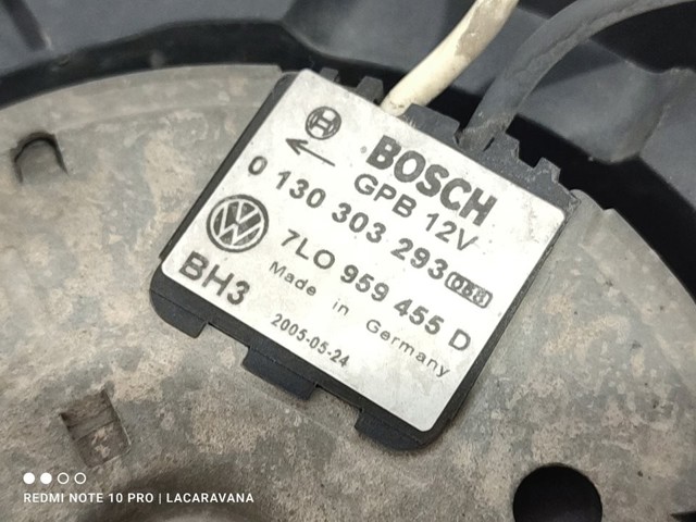 7L0959455F Ventilador eléctrico de refrigeración completo izquierdo (motor y hélice)  en stock Sabadell