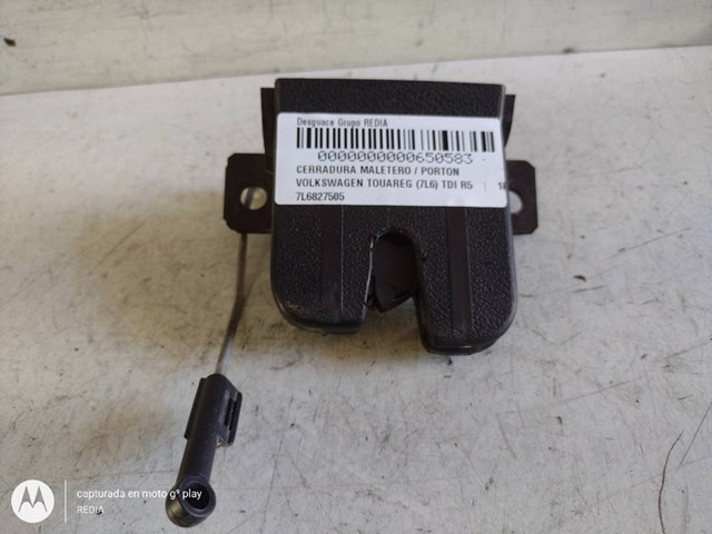 Cerradura maletero / porton para volkswagen touareg (7l6) tdi r5 bac 7L6827505