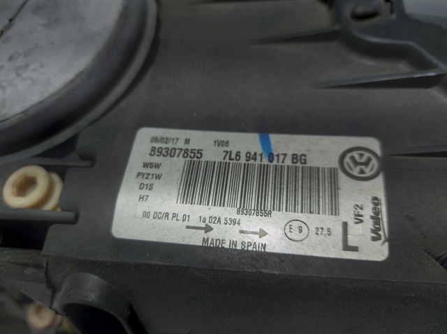 VAG 7L6941017BG Faro izquierdo  disponible España