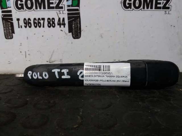 Manija exterior de puerta trasera 7M3839205A VAG