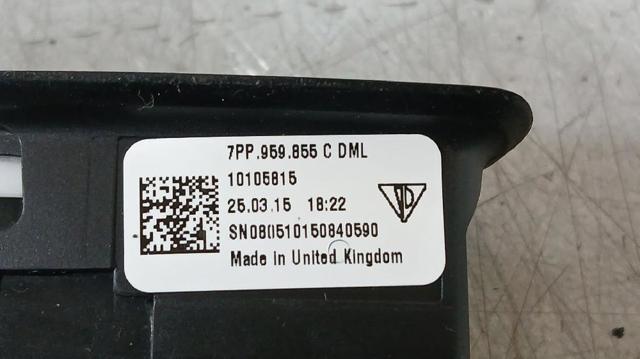 PORSCHE 7PP959855C Botón de elevalunas delantero derecho  en stock Terrassa