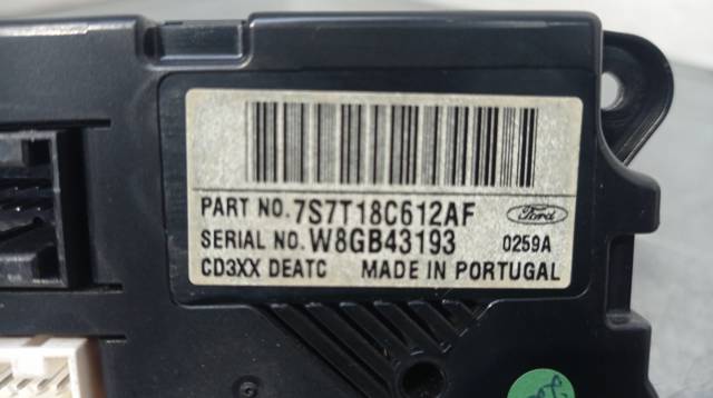 FORD 7S7T18C612AF Unidad de control aire acondicionado  en stock Terrassa