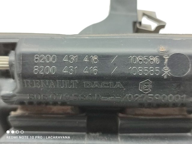 RENAULT 806079586R Manija exterior derecha de puerta trasera batiente comprar Tarragona