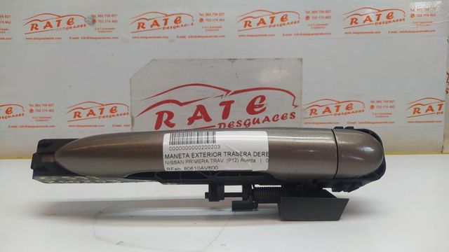 NISSAN 80610AV600 Soporte de manija exterior de puerta delantera derecha  comprar en Ponferrada