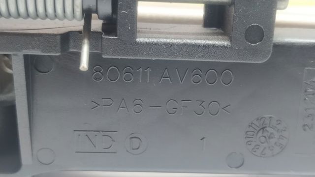 NISSAN 80611AV600 Soporte de manija exterior de puerta delantera izquierda  comprar en Murcia