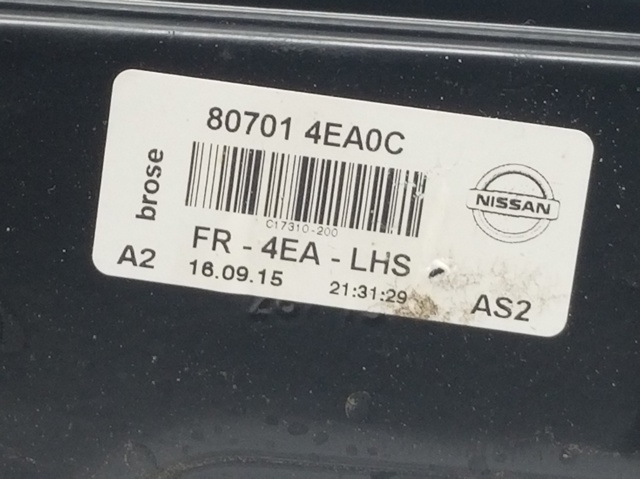 Mecanismo de elevalunas, puerta delantera izquierda Nissan Qashqai 2 J11