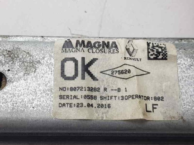 RENAULT 807213282R Mecanismo de elevalunas de la puerta delantera izquierda  comprar en Ponferrada