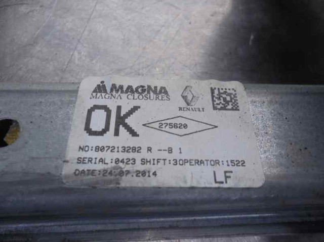 Mecanismo de elevalunas, puerta delantera izquierda Renault LOGAN 2 L52