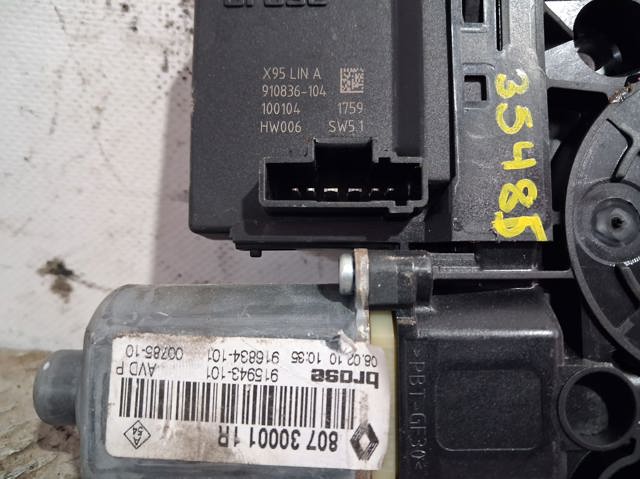 RENAULT 807300011R Mecanismo de elevalunas de la puerta delantera derecha  comprar en Ponferrada