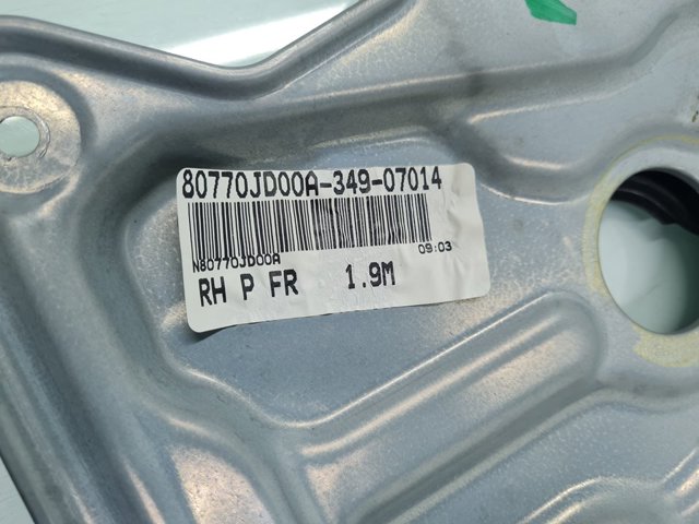80770JD00A NISSAN Mecanismo de elevalunas de la puerta delantera derecha  comprar en Lleida