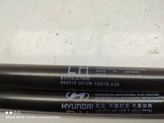 HYUNDAI 81770D7000 Amortiguador maletero  en stock Terrassa