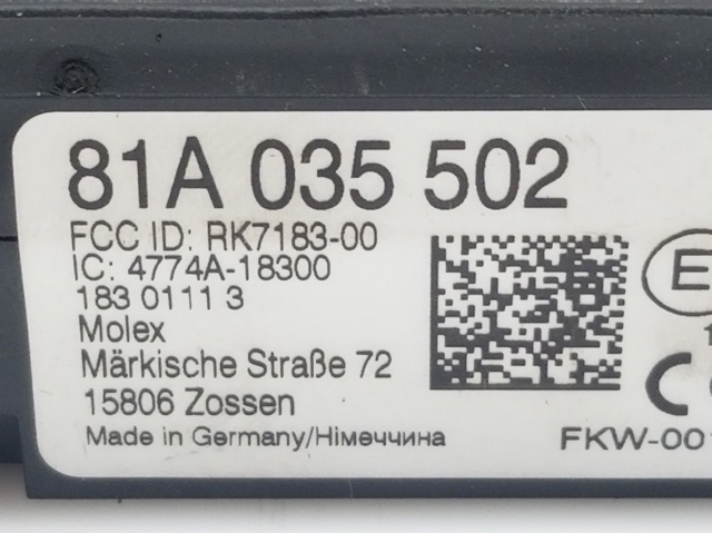 VAG 81A035502 Cargador de batería comprar Barcelona