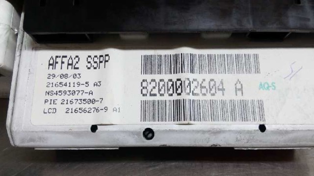 8200002604 RENAULT Pantalla  en stock Gandía