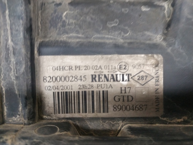 8200002845 RENAULT Faro izquierdo  en stock Gandía