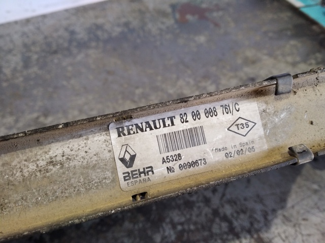RENAULT 8200008761 Intercooler  en stock Terrassa