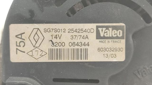 RENAULT 8200064344 Alternador  disponible España