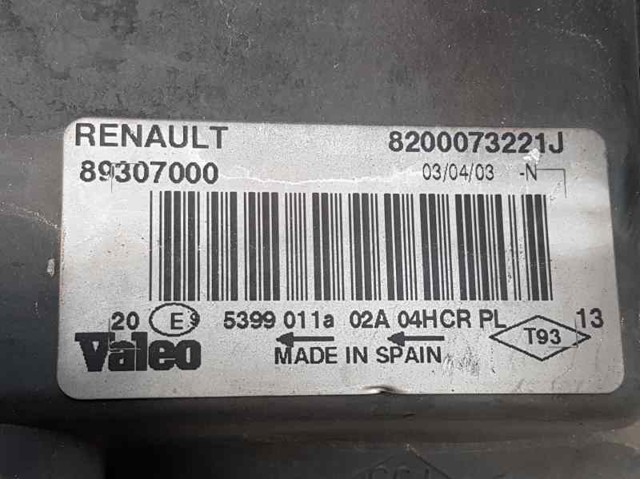 8200073221J RENAULT Faro derecho  disponible Vigo