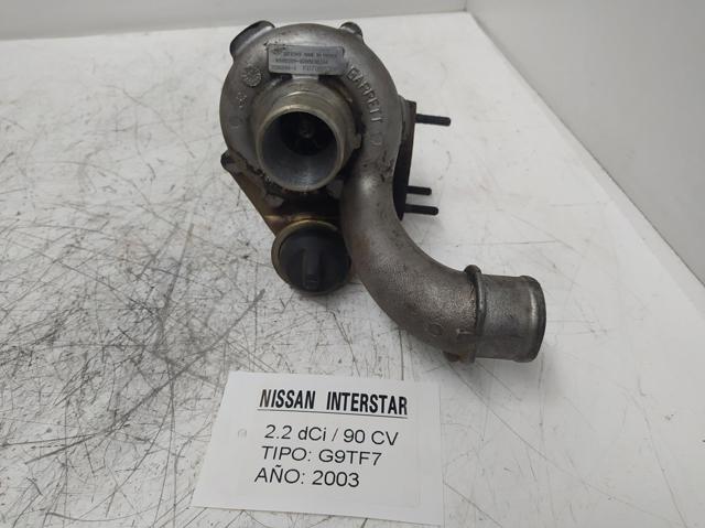 Turbocompresor para nissan interstar furgón (x70) (2003-2006) dci 90 g9ua7 8200100284