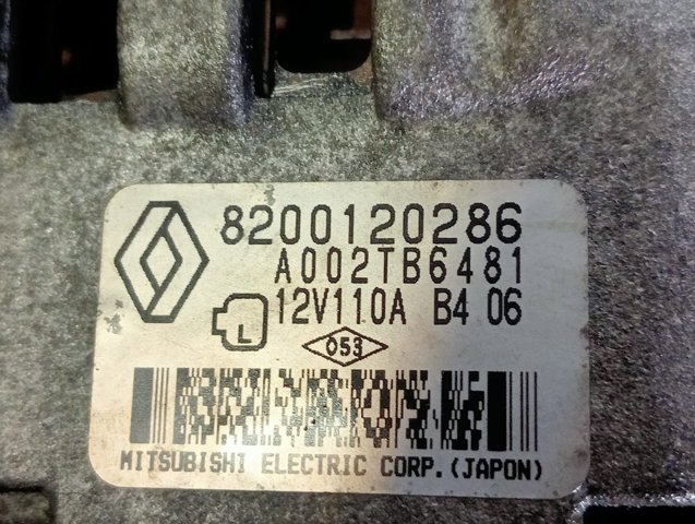 8200120286 RENAULT Alternador  en stock Córdoba