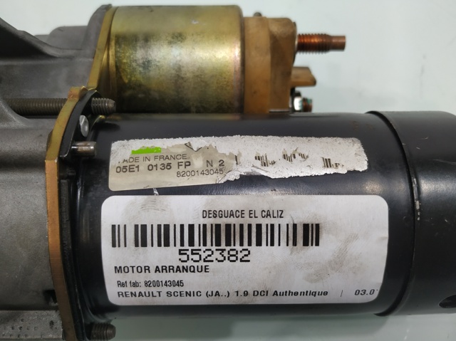 RENAULT 8200143045 Motor de arranque comprar Barcelona